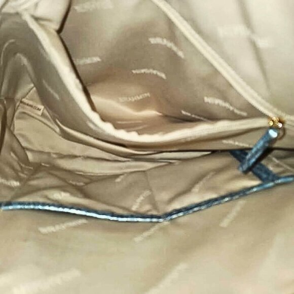 Brahmin Medium Satchel Metallic Blue - Picture 4 of 4